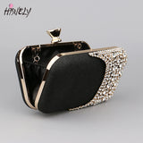 Women Diamond Evening Clutch Bags Bling Hollow Out Handbags Banquet Wallets