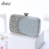 Women Diamond Evening Clutch Bags Bling Hollow Out Handbags Banquet Wallets