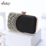Women Diamond Evening Clutch Bags Bling Hollow Out Handbags Banquet Wallets