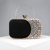 Women Diamond Evening Clutch Bags Bling Hollow Out Handbags Banquet Wallets