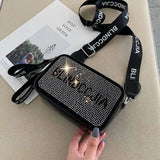 Women Diamond Hobo-bag Clutch Shoulder Bags Handbag PU Leather Messenger Bag