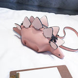 Women Dinosaur Shape Cross Body Bag Girl PU Leather Handbag Purse Sale