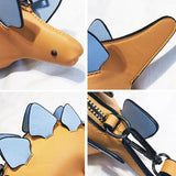 Women Dinosaur Shape Cross Body Bag Girl PU Leather Handbag Purse Sale