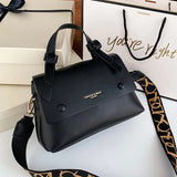 Double Buckle Handbags Women PU Leather Shoulder Bags Crossbody Bags