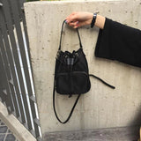 Women Drawstring Shoulder Bag Multifunction Small Travel Bag