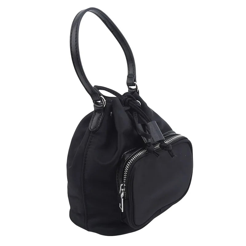 Women Drawstring Shoulder Bag Multifunction Small Travel Bag