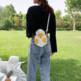 Duck Shape Crossbody Bag PU Leather Shoulder Handbag