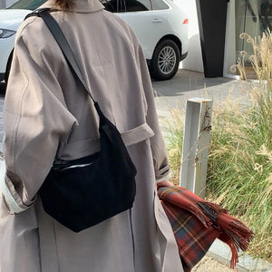 Suede Large Capacity Women Bags One Shoulder Bag Female Leather Bag