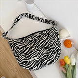Women Dumpling Buns Bag Retro Pattern Shoulder Crossbody Hobo Bag