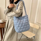 Corduroy Women Eco Shopping Bag Reusable Totes Casual Big Capacity