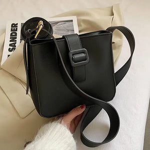 Women Shoulder Bags Solid Square Office Ladies All Match Ins Vintage Young Style
