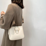 Women Shoulder Bags Solid Square Office Ladies All Match Ins Vintage Young Style
