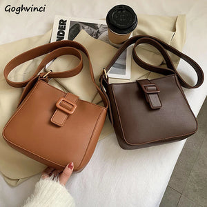 Women Shoulder Bags Solid Square Office Ladies All Match Ins Vintage Young Style