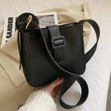 Women Shoulder Bags Solid Square Office Ladies All Match Ins Vintage Young Style
