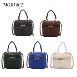 Women PU Leather Shoulder Bag Mini Crossbody Handbag Zipper Closure