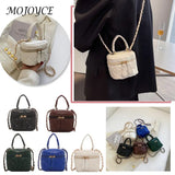 Women PU Leather Shoulder Bag Mini Crossbody Handbag Zipper Closure