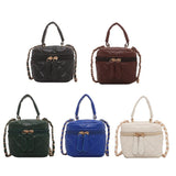 Women's PU Leather Shoulder Bag Zipper Mini Crossbody Handbag