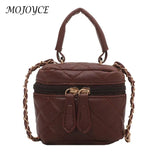 Women PU Leather Shoulder Bag Mini Crossbody Handbag Zipper Closure