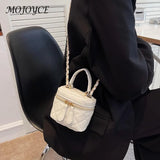 Women PU Leather Shoulder Bag Mini Crossbody Handbag Zipper Closure