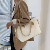 Women Embossed Korea Japan Large Capacity Shoulder Female Fashion PU Underarm