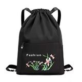 Women Embroidered Print Backpack Foldable Waterproof Bag