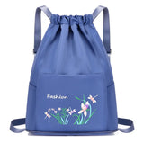 Women Embroidered Print Backpack Foldable Waterproof Bag