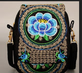 Vintage Chinese Style Embroidered Shoulder Bag for Women