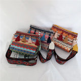 Ethnic Style Shoulder Bag with Adjustable Strap Fanny Pack