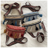 Ethnic Style Wallets with Adjustable Strap Fanny Pack