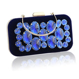 Pink Clutch Crystals Sapphire Diamond Lady Clutch Bag