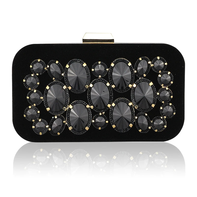 Pink Clutch Crystals Sapphire Diamond Lady Clutch Bag