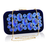 Pink Clutch Crystals Sapphire Diamond Lady Clutch Bag