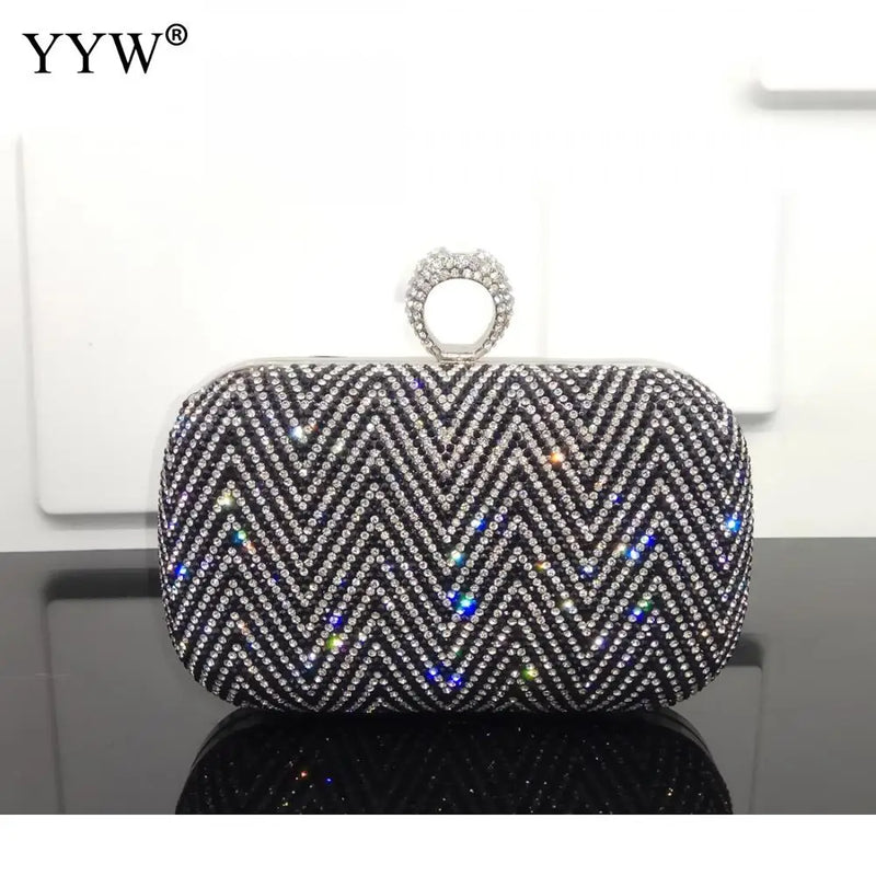 Glitter Party Crossbody Bag Wedding Purse Vintage Clutch