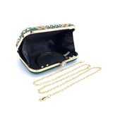 Women Evening Bag Handbag Party Wedding Bridal Clutch with Chain