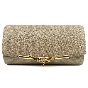 Glitter Evening Bag for Women Girls Wedding Clutch Chain Shoulder Bag