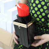 Acrylic Lipstick Shape Evening Clutch Purse Crossbody Handbag