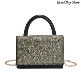 Rhinestone Shoulder Bag Sequins Purse Handbag Party Totes