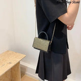 Rhinestone Shoulder Bag Sequins Purse Handbag Party Totes