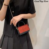 Rhinestone Shoulder Bag Sequins Purse Handbag Party Totes
