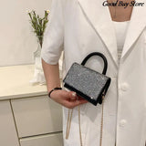 Rhinestone Shoulder Bag Sequins Purse Handbag Party Totes