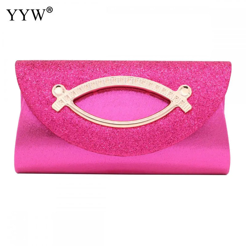 Sequin Clutch Wedding Purse Party Banquet Silver