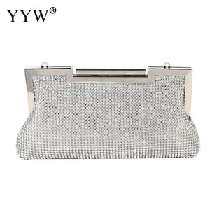 Rhinestone Evening Clutch Bag Wedding Party Handbag