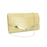 Women Diamond Rhinestone Clutch Crystal Wallet Wedding Party Silver Bag