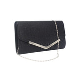Women Diamond Rhinestone Clutch Crystal Wallet Wedding Party Silver Bag