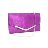Women Diamond Rhinestone Clutch Crystal Wallet Wedding Party Silver Bag