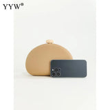 Green Evening Clutch Bag Semicircle Purse Crossbody Bag Wedding Party