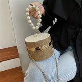 Diamonds Round Ball Shaped Evening Clutch Wedding Purse Chain Shoulder Bag
