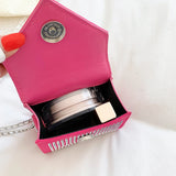 Women Evening Party Diamond Bag Purse PU Leather Crossbody Bags