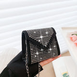 Women Evening Party Diamond Bag Purse PU Leather Crossbody Bags