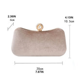 Velvet Clutch Evening Shoulder Bag for Women